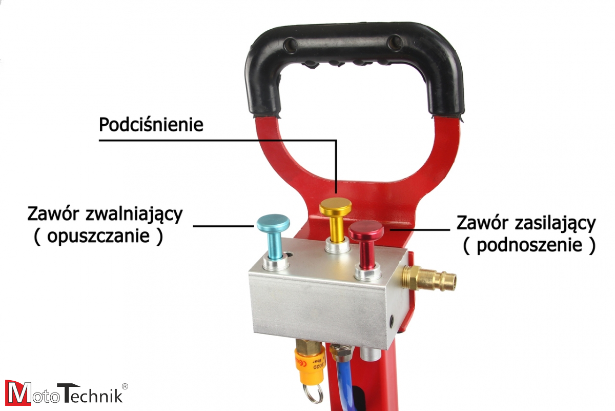 Mar-Pol Pneumatyczny podnośnik punktowy P-6pc (6 t.) (podciśnienie)