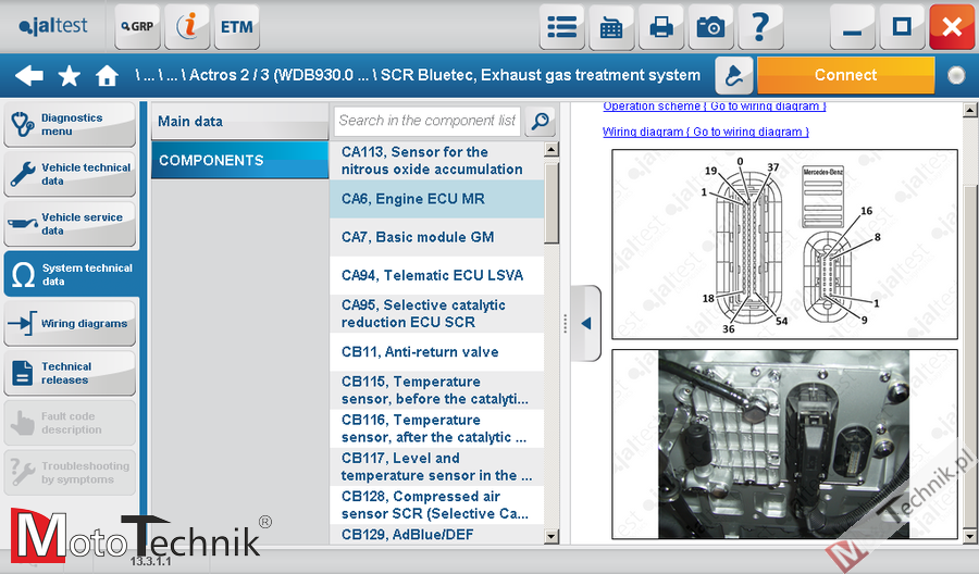 Tester diagnostyczny do samochodów ciężarowych JALTEST CV KIT BASIC BUNDLE ETM V9