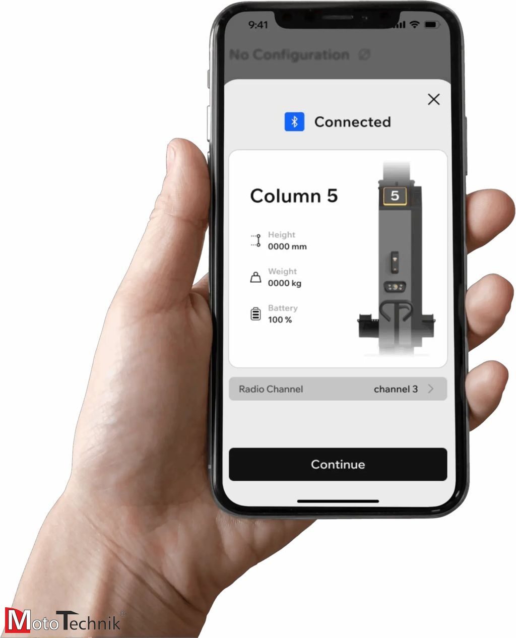 Kolumny mobilne RAVAGLIOLI Alpha Seria 4-7.5 - zestaw 4 kolumn elektrohydraulicznych mobilnych (do wewnątrz)