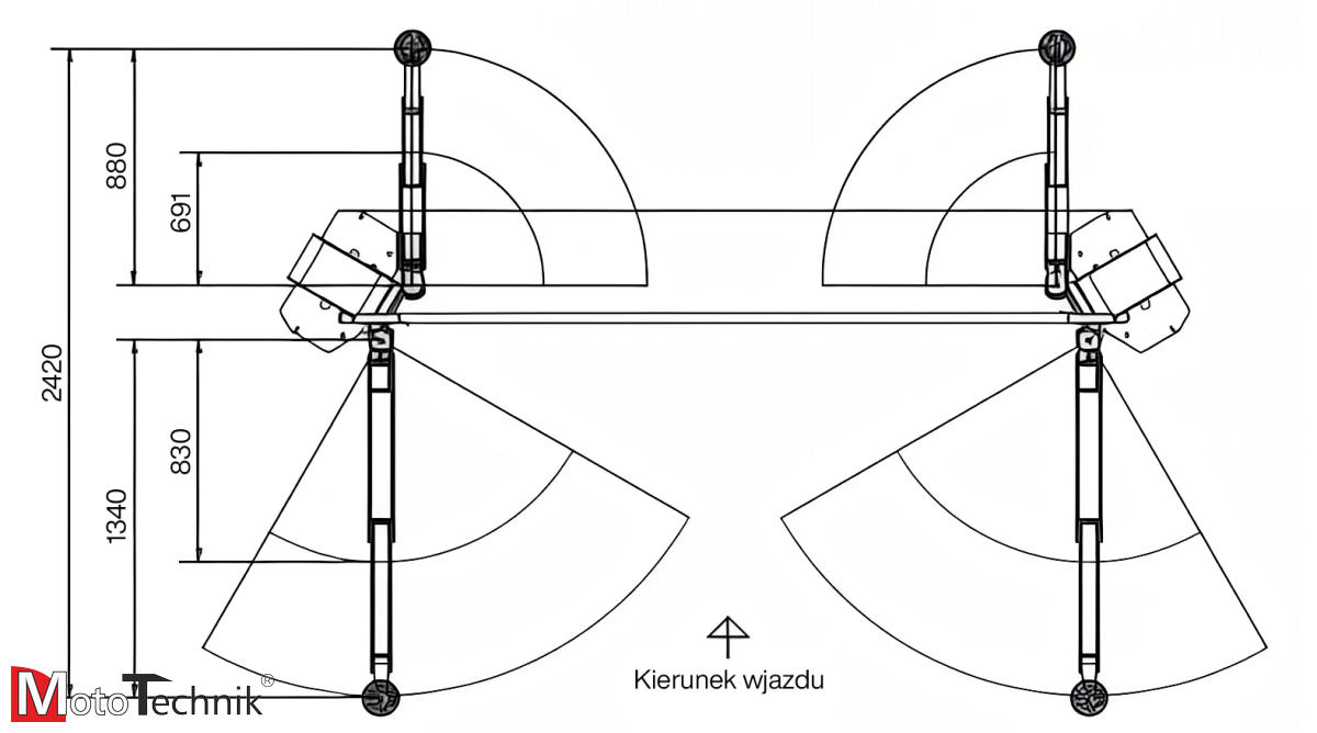 Podnośnik śrubowy 2-kolumnowy HOFMANN Duolift ® MTF 3000 C - new model