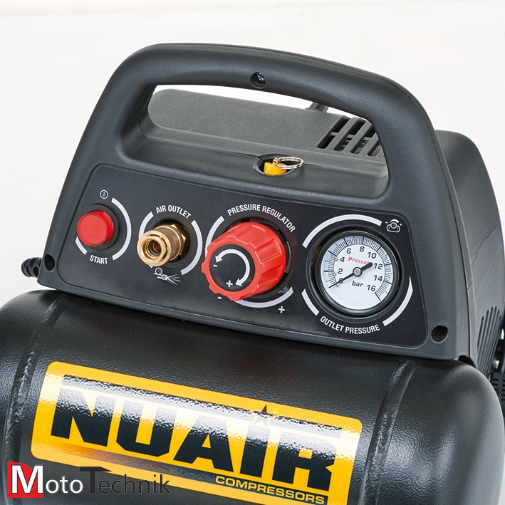 NUAIR New VENTO Kompresor tłokowy bezolejowy 6L (1,1 kW)