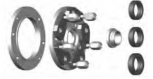 UniLug 405 uchwyt do felg nieprzelotowych - wałek fi. 40 mm - HAWEKA (405 401 108)