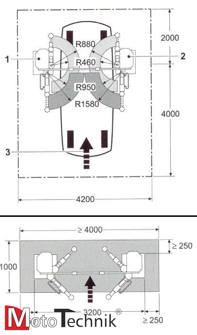 Podnośnik śrubowy dwukolumnowy HOFMANN Duolift ® MTF 3000-2