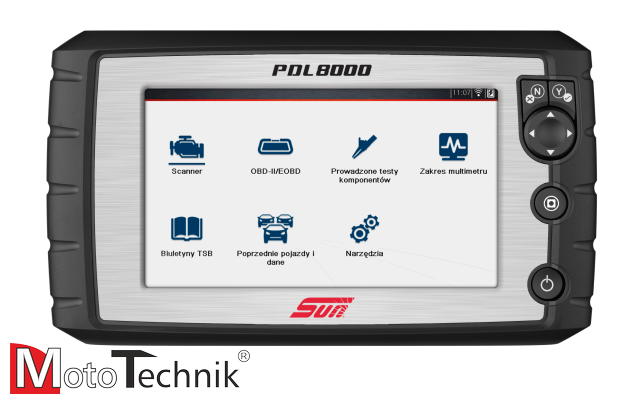 Tester diagnostyczny SUN PDL 8000™ Inteligentna Diagnostyka