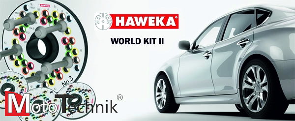 Zestaw płyt dociskowych WORLD KIT II do średnicy wałka 40 mm - HAWEKA (200 018 405)