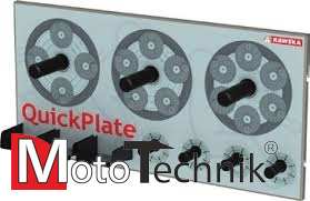 Zestaw 2 płyt dociskowych QuickPlate V + 2 tuleje DuoExpert fi. 40 mm uchwyt pneumatyczny - HAWEKA (210 818 008)
