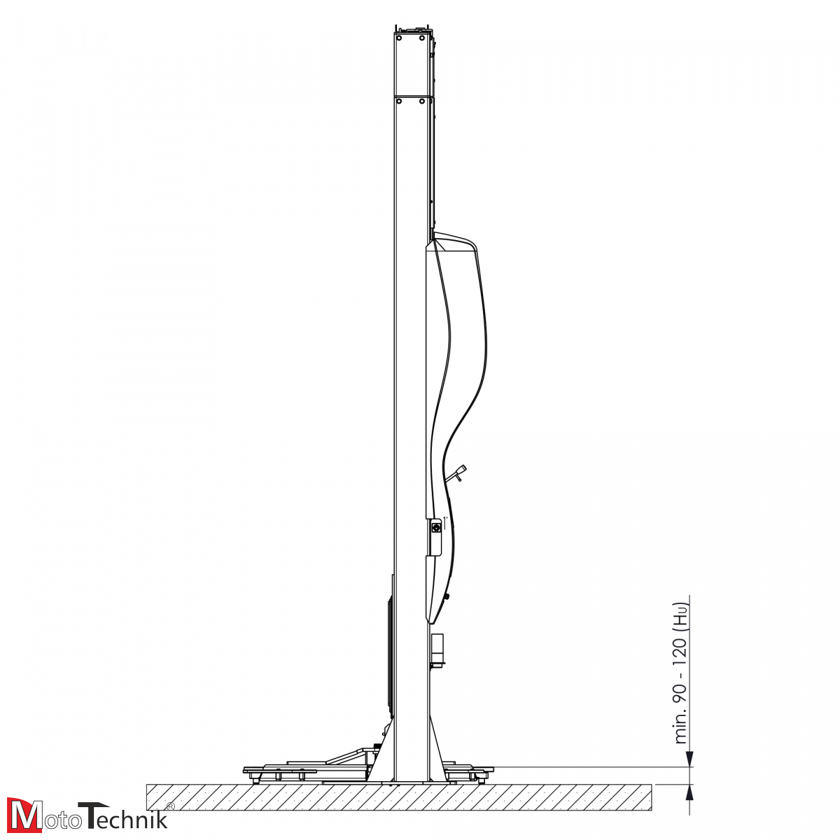 AMI - 4.0 VARIANT - Podnośnik hydr. dwukolumnowy H=4200 mm