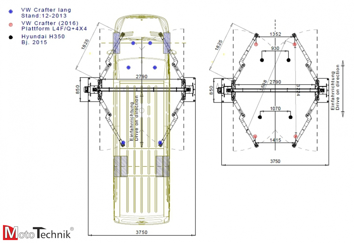 Podnośnik hydrauliczny dwukolumnowy NUSSBAUM Power Lift HF 3S 5000 DG