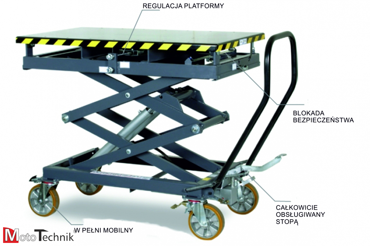 Mobilny stół RAVAGLIOLI - KT100 - 1000 kg