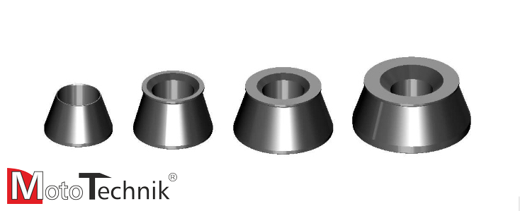 Zestaw 4 stożków fi. 40 = 43-110 mm - HAWEKA (150 400 095)