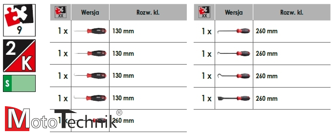 Zestaw haków i skrobaków VIGOR V5070