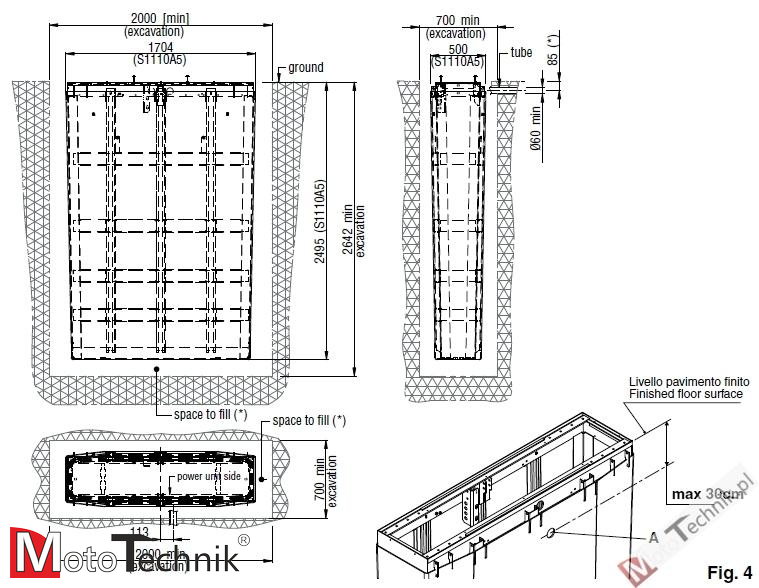 Podnośnik stemplowy RAVAGLIOLI RAV1125M