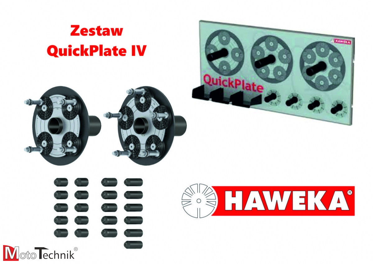 Zestaw 2 płyt dociskowych QuickPlate V fi. 40 mm - HAWEKA (210 400 005)