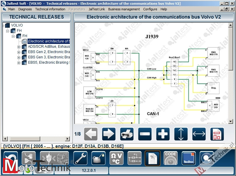 Tester diagnostyczny do samochodów ciężarowych JALTEST CV KIT BASIC BUNDLE ETM V9