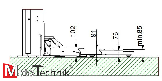 Podnośnik hydrauliczny 2-kolumnowy ROTARY SPOA3TS-5SC-EH2 (3,5 t.) sport cars