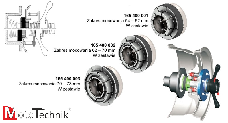 Zestaw DuoExpert III System - 3 tuleje centrujące - HAWEKA (165 400 006)