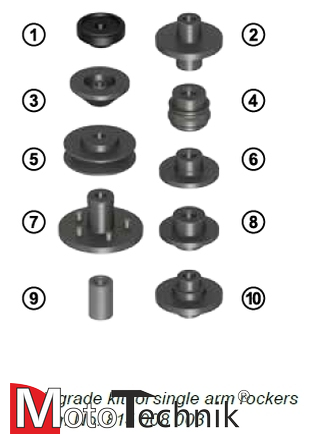 HAWEKA - Zestaw uzupełniający do ProBike III - 19 mm do wahaczy jednoramiennych (815 008 003)