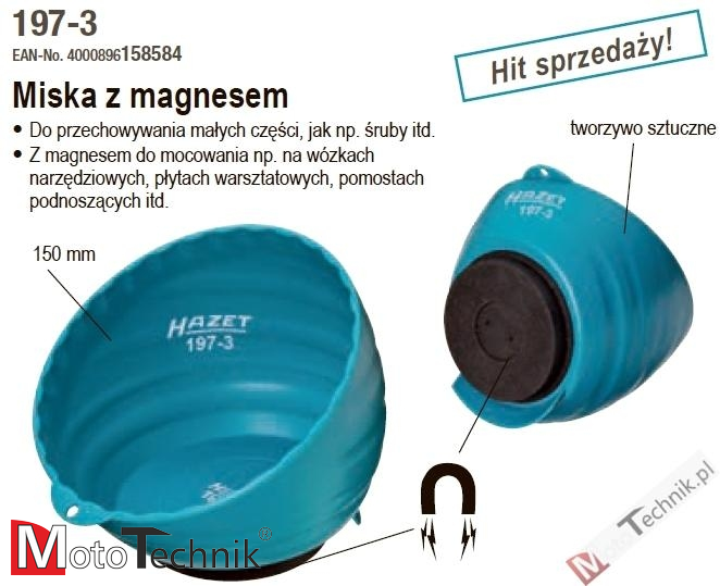 Miska magnetyczna HAZET 197-3