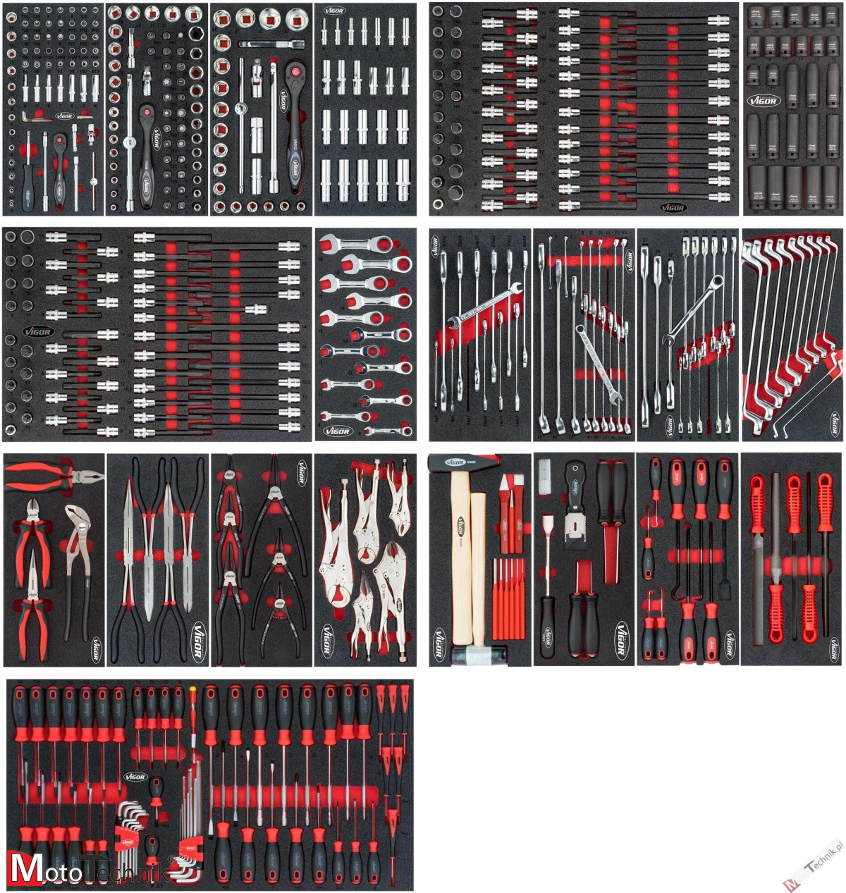 Wózek warsztatowy VIGOR - V4481-X/499 (499 narzędzi)