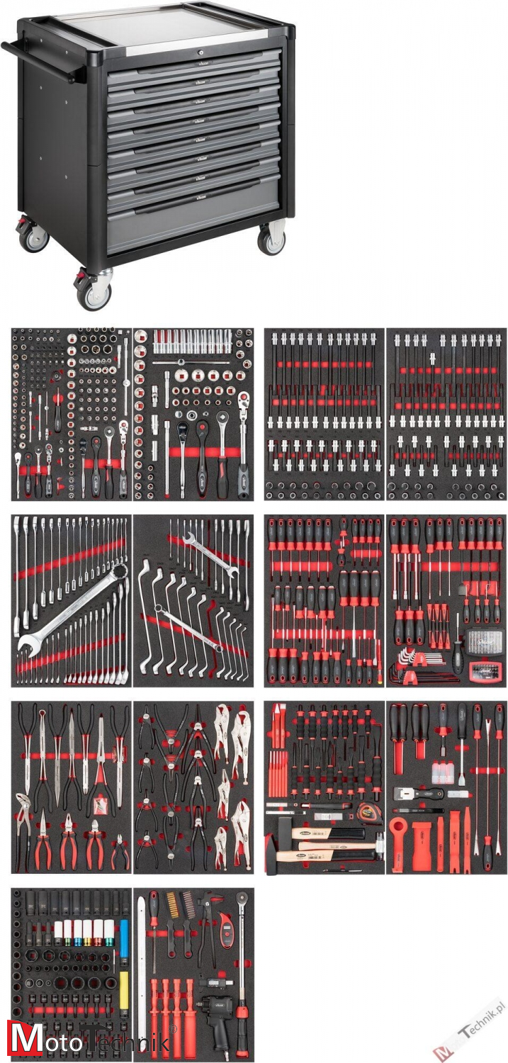 Wózek Warsztatowy VIGOR - V4481-XD/775 (775 narzędzi)