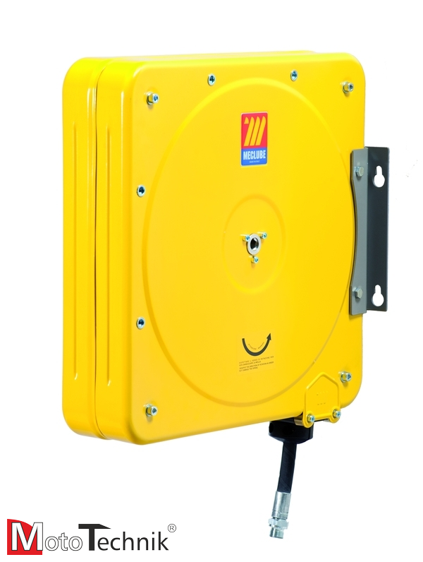 MECLUBE Meclube - Kompletne stanowisko do pneumatycznej dystrybucji oleju z 1 beczki 180-220 L (wąż w zwijaku kasetowym)