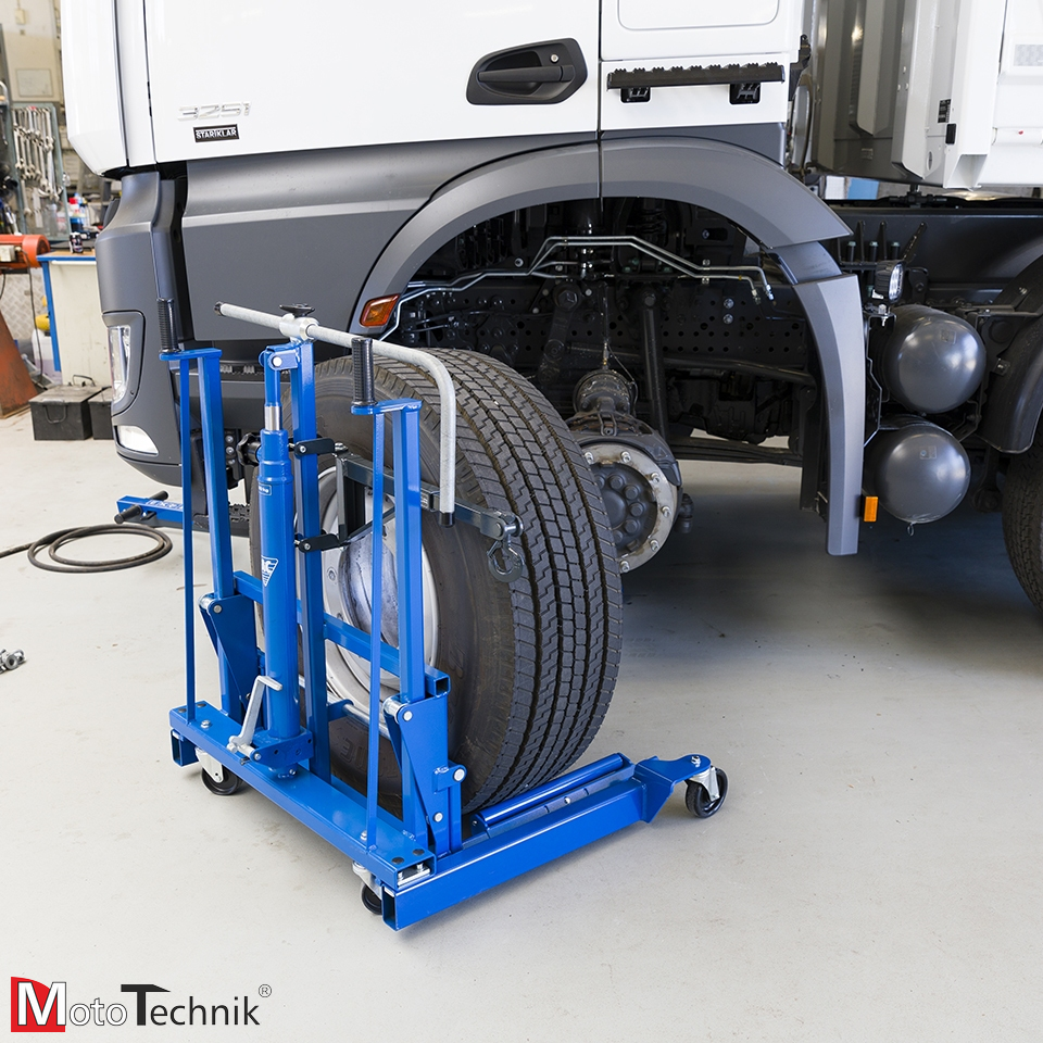 Cric Hydraulique STAHLWERK TJ-500 ST Pour Boîtes De Vitesses - Capacité 500 Kg, Réglable, Avec Roulettes